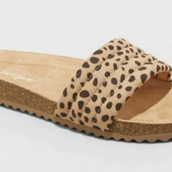 Cat & Jack‎ Leopard Tan Selma Girls Sandals NWT - Picture 5 of 5